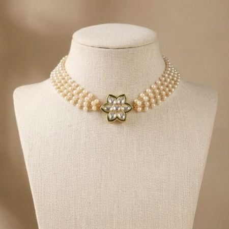 Handcrafted Meenakari Kundan Choker Mala